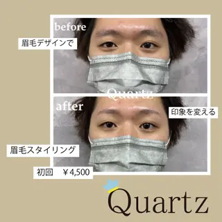 メンズ アイブロウ メンズ専門眉毛＆脱毛 サロンQuartzのエステ・リラクイメージ