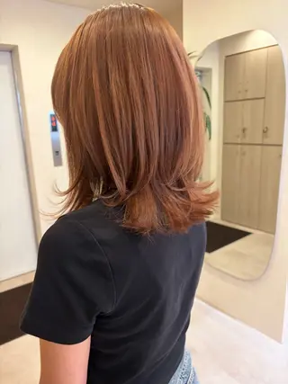 ミディアム Ha naのヘアスタイル