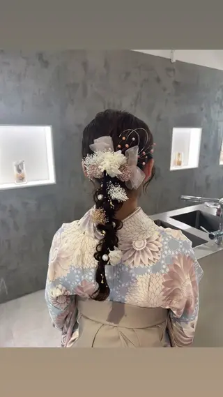ロング ヘアアレンジ 暖色カラー/ ストレート/くるみのヘアスタイル