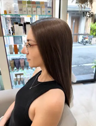 ミディアム パーマ 堀井 凌平のヘアスタイル