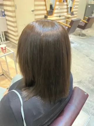 ミディアム カラー 内山涼香 【縮毛矯正✨】のヘアスタイル