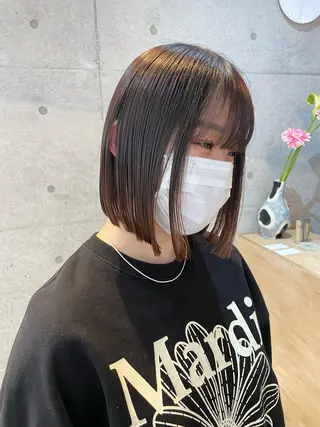 ショート カラー 【表参道】Ruri デジタルパーマのヘアスタイル