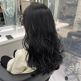 ミディアム カラー パーマ ヘアアレンジ メンズ キッズ ネイル マツエク・マツパ アイブロウ 🦋縮毛/韓国レイヤ ー/透明感カラー🦋のヘアスタイル