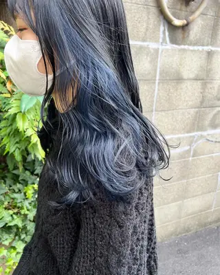 セミロング スダユーヤ 💫推しカラーウルフのヘアスタイル