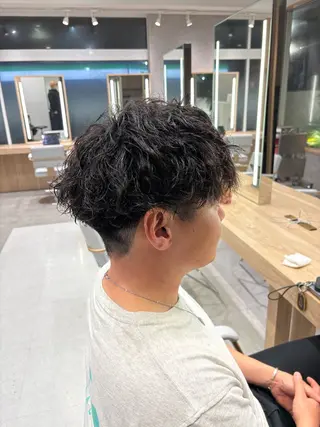 パーマ メンズ カットマン💎& 透明感カラー✨レオのヘアスタイル