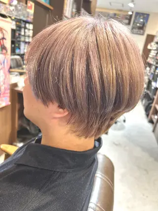ショート カラー メンズ 仲野 空悟@モデル募集中のヘアスタイル