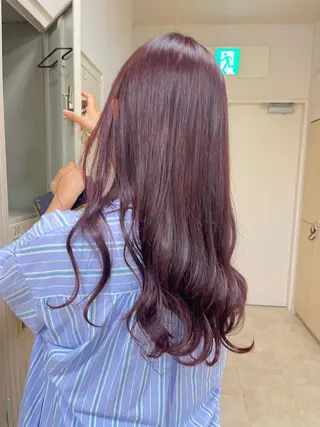 セミロング カラー 暖色/ブリーチカラー 🎀 M i k uのヘアスタイル