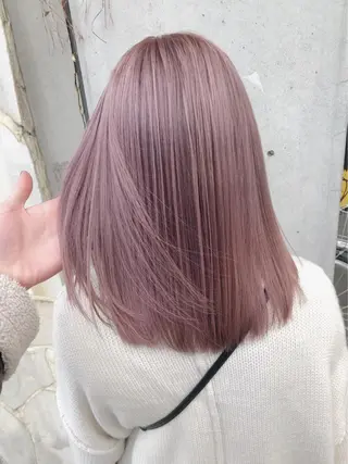 ミディアム カラー ブリーチなしカラー/ 髪質改善 佐藤 豪のヘアスタイル