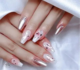 ネイル ANGILA ネイル¨̮S*Y*Kのネイルデザイン