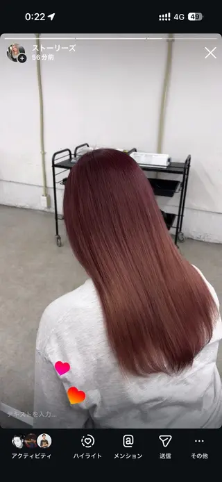 ミディアム KUREHA/艶モテ カラー✨／海外系🌺のヘアスタイル