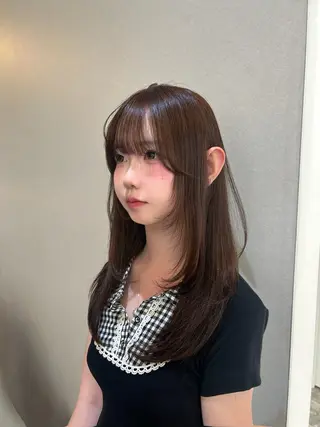 セミロング ヘアアレンジ ブリーチカラー COA YUZUのヘアスタイル
