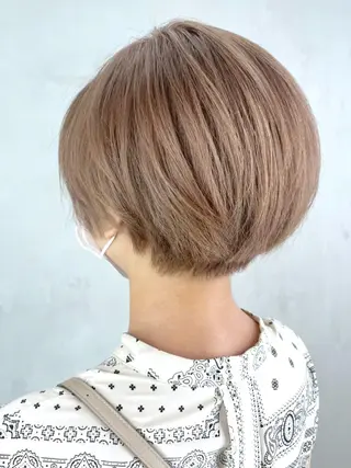 ショート カラー パーマ ヘアアレンジ ITbyALBUM 松戸のヘアスタイル