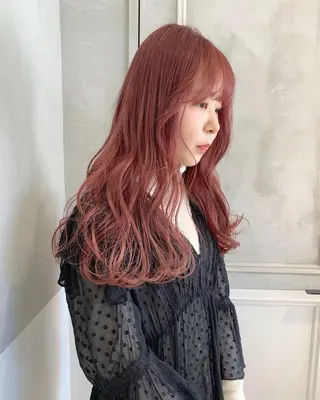 ロング カラー minami🪷 暖色カラーのヘアスタイル