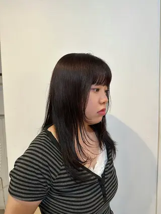 ロング カラー yamasaki momoaのヘアスタイル