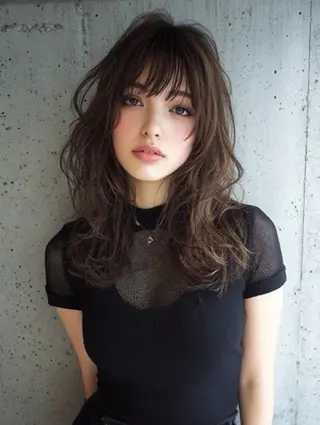 セミロング カラー パーマ ヘアアレンジ メンズ 新宿駅近♡友達とOK 🦋W -ワット -のヘアスタイル