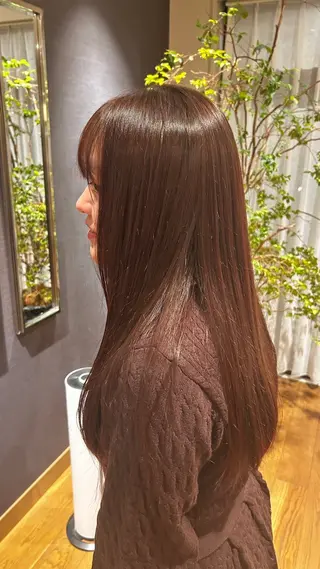 ロング 竹村 アカリのヘアスタイル