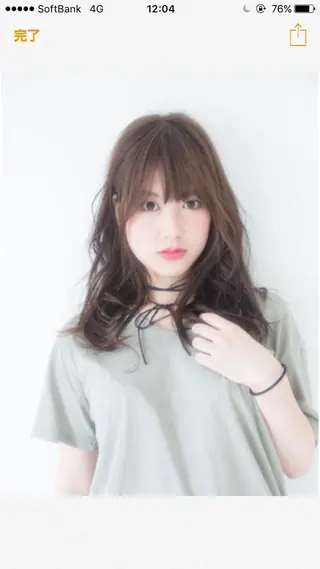 ロング カラー パーマ ヘアアレンジ M字・前髪割れ 改善メンズ特化/栢沼のヘアスタイル