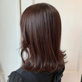ミディアム カラー 坂 瑞希のヘアスタイル