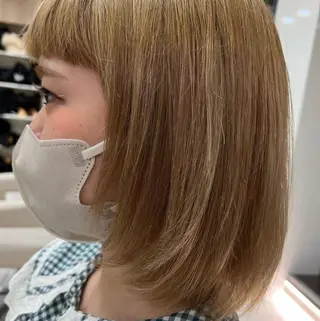 ミディアム カラー レイヤーカット 小飯田　武斗のヘアスタイル