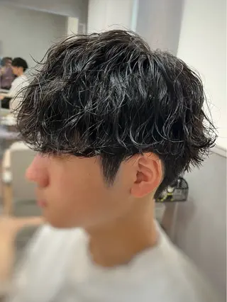 ショート カラー パーマ ヘアアレンジ メンズ キッズ TOON 川崎店 👫🏼橋本貴志のヘアスタイル