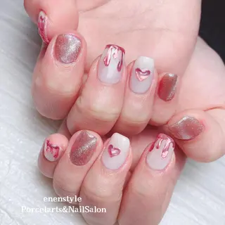 ミディアム ネイル 🐾enen style 🐾のネイルデザイン