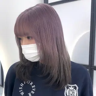 セミロング カラー Ren. 🦋デザインカラーのヘアスタイル