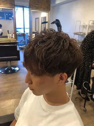 ショート パーマ メンズ 美髪・艶髪特化美容師 RYOJIのヘアスタイル