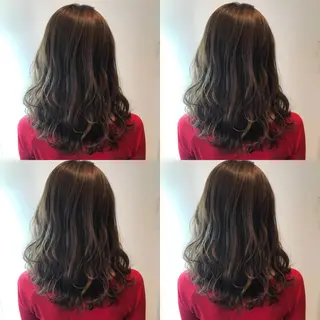 セミロング カラー 【ツヤ髪カラー】本郷 星音のヘアスタイル