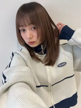 ショート おしゃれ暖色カラー ゆあんのヘアスタイル