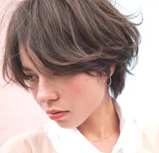 ショート パーマ 似合わせ レイヤー須川のヘアスタイル