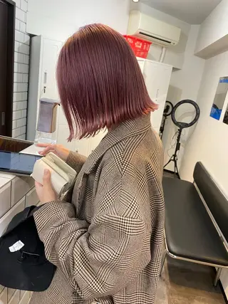 ショート カラー ボブとパーマの達人 /美容室難民の方是非のヘアスタイル