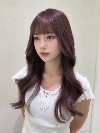 ロング 明日空きあり🩷 layer🎀透明感のヘアスタイル