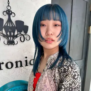 セミロング カラー beronica ベロニカのヘアスタイル