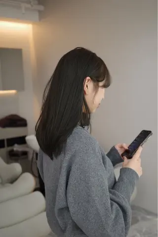 セミロング カラー ミディアムモデル COA 佐藤壮真🪶のヘアスタイル