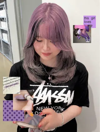 カラー nanase / レイヤーカットのヘアスタイル