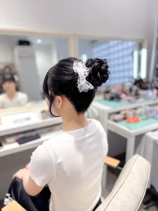 ロング ヘアアレンジ ⭐︎moe 【ヘアセット🧸】のヘアスタイル