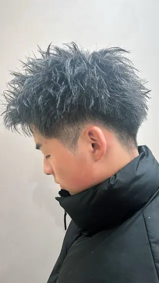 ショート パーマ メンズ 【メンズパーマ特化】 リュウのヘアスタイル