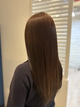 ロング カラー 安部 美里のヘアスタイル