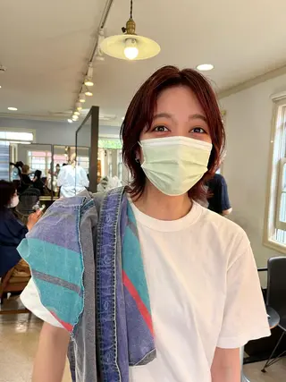 ミディアム カラー eri kinjoのヘアスタイル