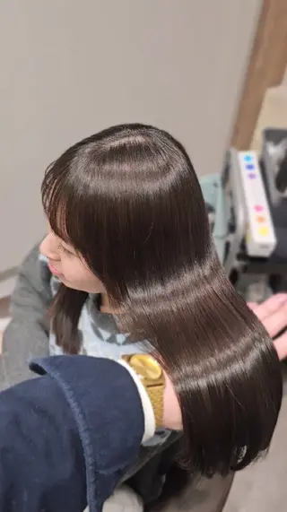 セミロング カラー 【垢抜けカラー/ 縮毛矯正】Taikiのヘアスタイル