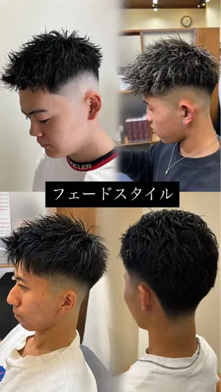 ショート メンズ パーマ/フェード メンズ特化 松本大輝のヘアスタイル