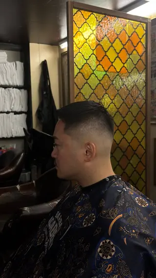 ショート メンズ 田中 稜真のヘアスタイル