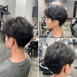 パーマ メンズ 🌹ミラクル美容師 🌹ブリーチ✨くっぽのヘアスタイル