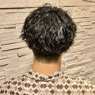 ショート パーマ メンズ 森田 研司のヘアスタイル