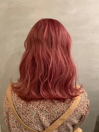 セミロング メンズカットパーマ/ ブリーチ高柳将太のヘアスタイル