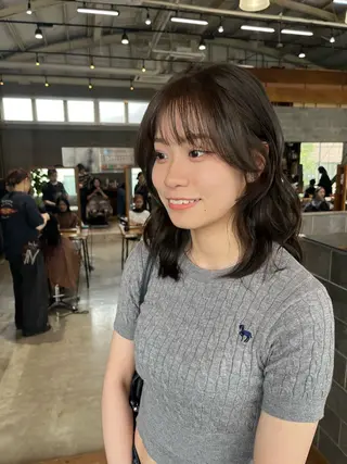 セミロング カラー ヒラノホナミ 🫧艶髪🫧髪質改善のヘアスタイル