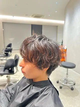 ショート カラー パーマ メンズ 🫧ショート 🫧RENのヘアスタイル