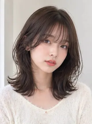ミディアム 奈那🪼🦋 カットモデル募集🎀のヘアスタイル