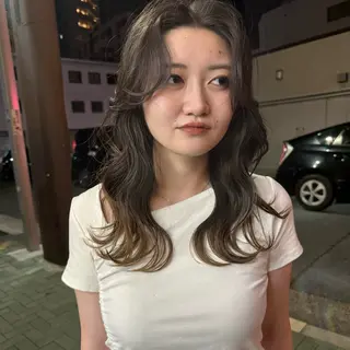 セミロング 舟橋耀/ブリーチカラ ー/レイヤーカットのヘアスタイル