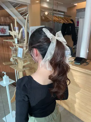 ロング パーマ ‪・カット/ SARAのヘアスタイル